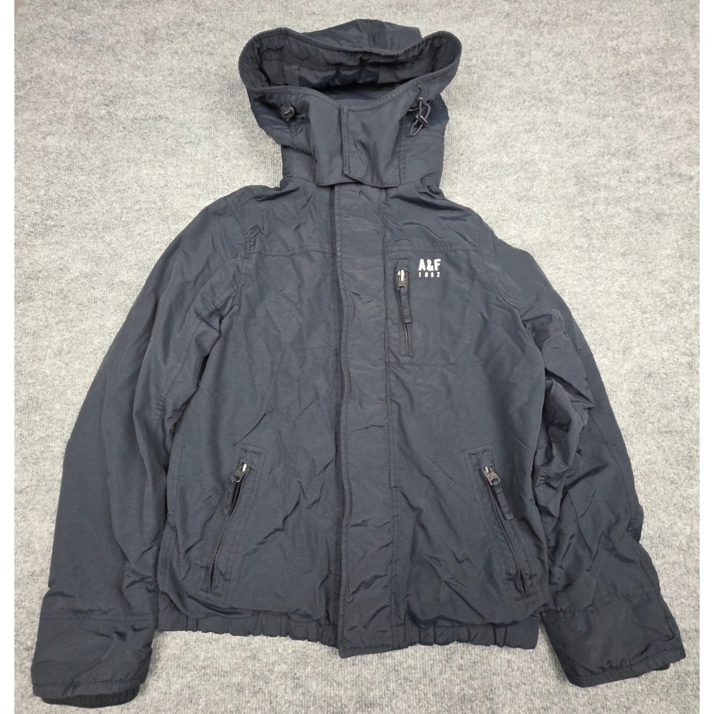 Abercrombie Fitch Lined Softshell Weather Warrior Hooded Jacket Coat Womens Sz M